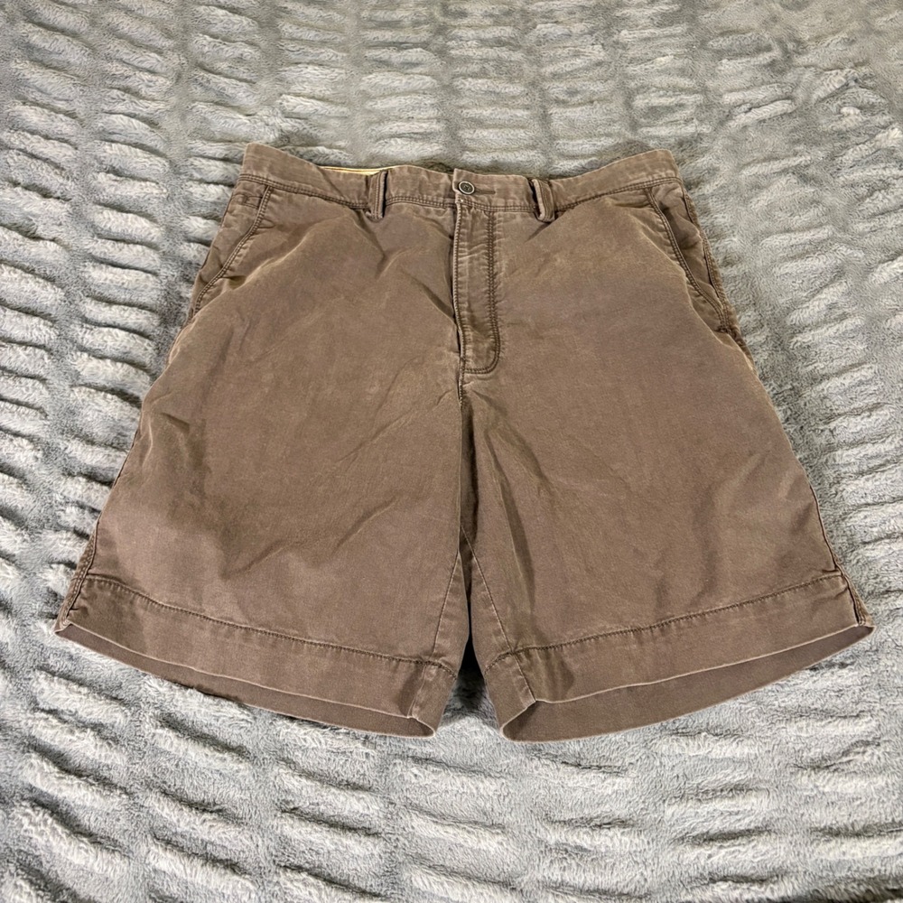 Tommy Bahama Mens 34 Brown Cotton Tencel Stretch Chino Shorts AT432